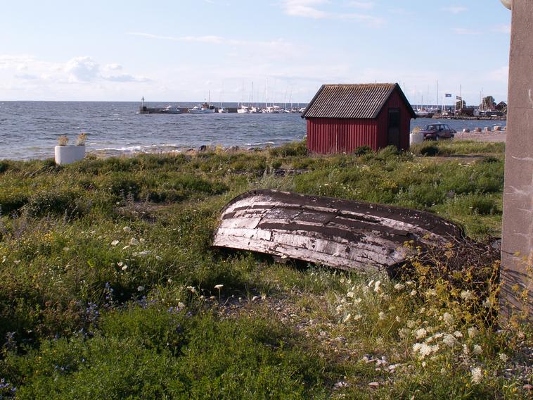 Sjöbod vid havet